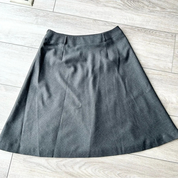 Talbots Stretch Wool Flared  Skater Midi Skirt - Picture 12 of 15